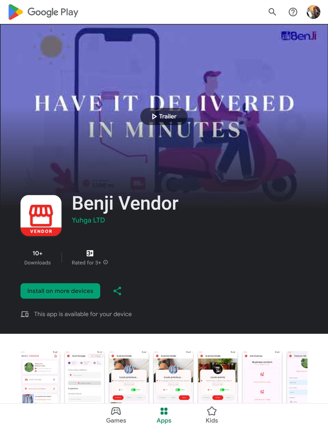 Benji Vendor